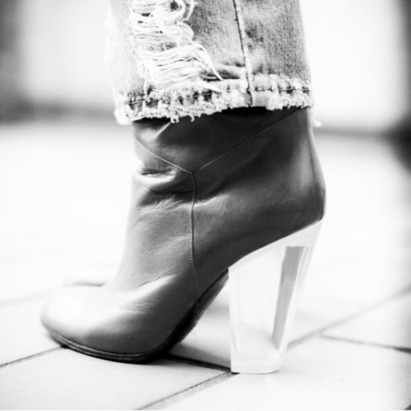 Marc By Marc Jacobs Lucite Plexi Heel Booties - Picture 2 of 16